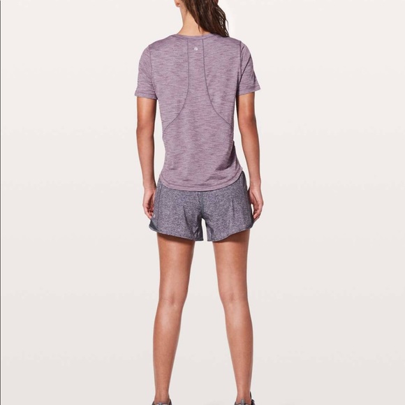 lululemon athletica Tops - Lululemon Long Distance SS Top Sz 6 Mulberry